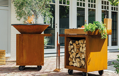 corten steel BBQ grills